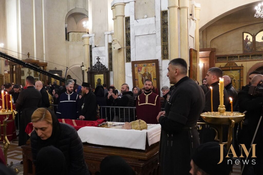 Les funérailles du patriarche Ilia II en Géorgie
