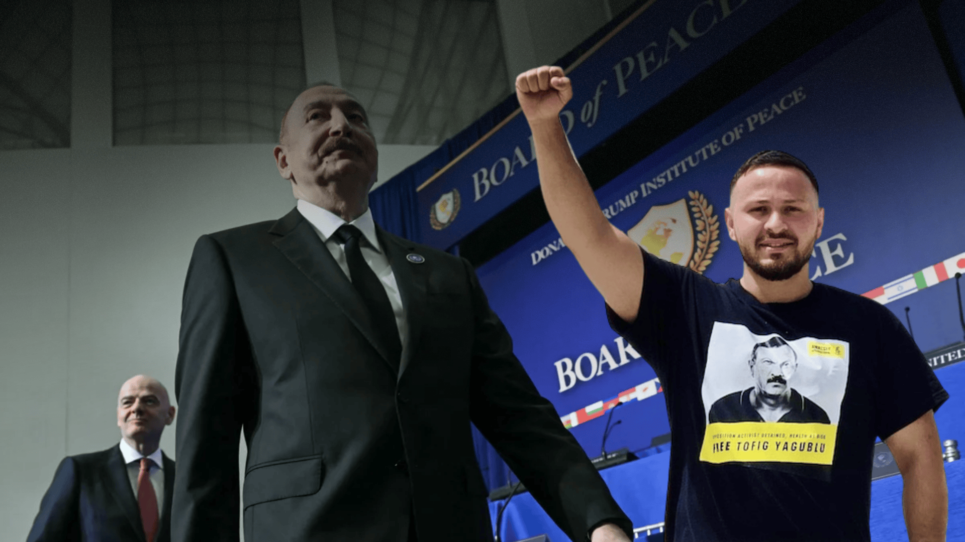 Azerbaïdjan : un prisonnier politique placé à l’isolement après une manifestation à Washington