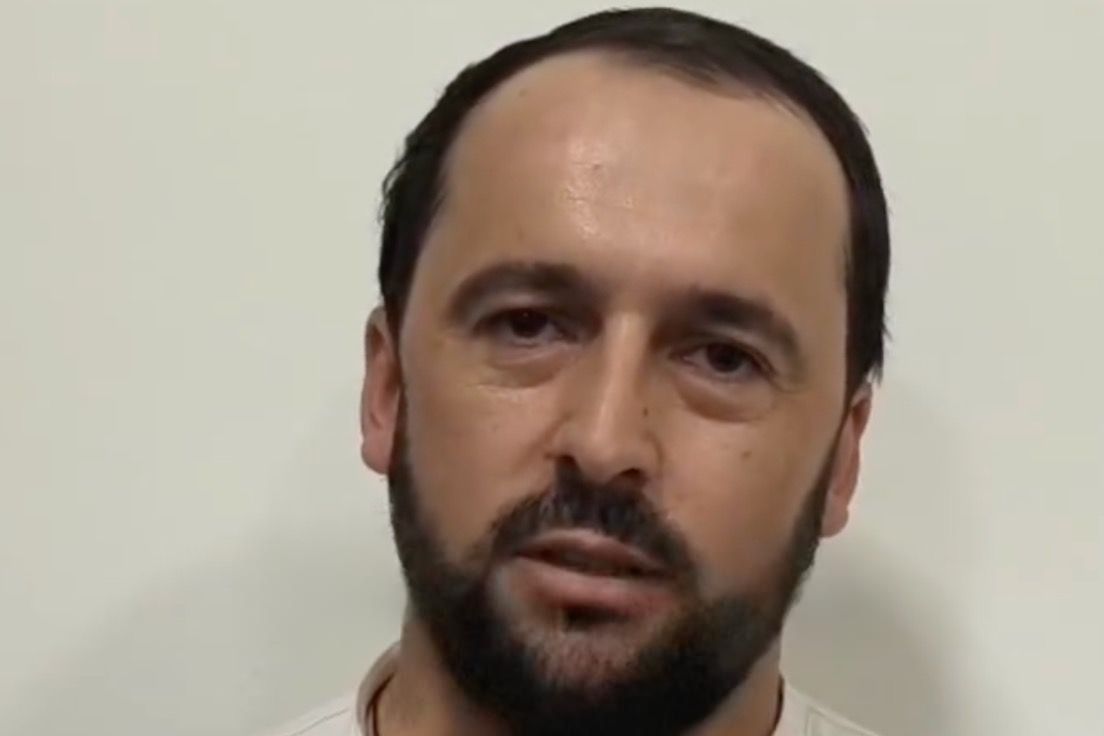 The detained teenager, June 2026. Screengrab from video.