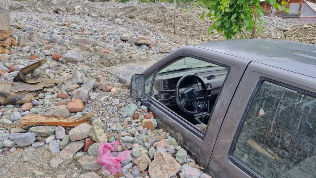 Un important glissement de terrain frappe un village géorgien