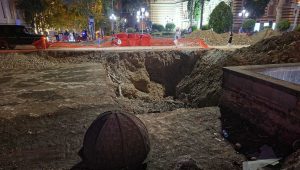 De l&rsquo;amiante aurait été trouvée sous l&rsquo;avenue Rustaveli lors de travaux de rénovation