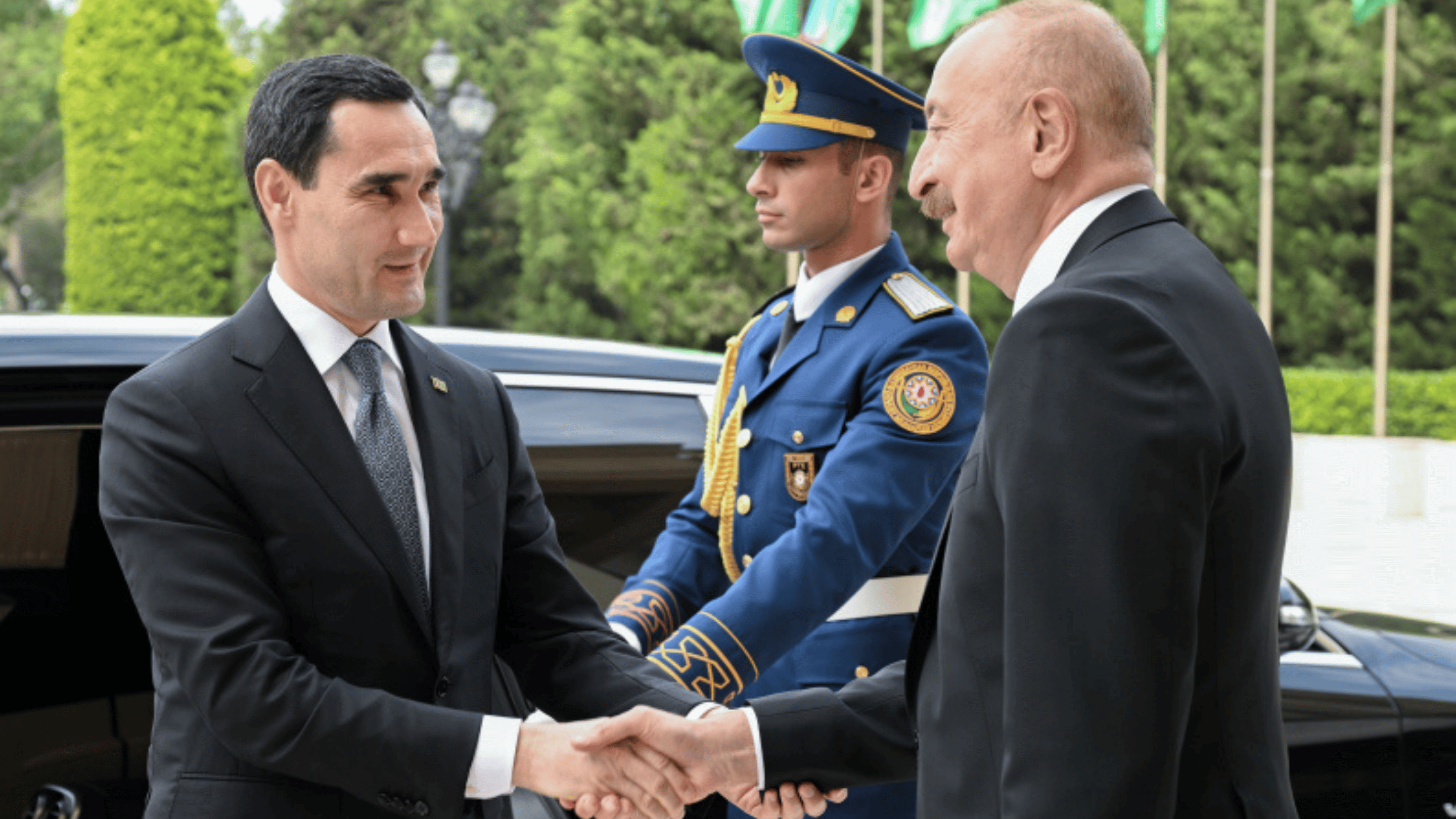 Président du Turkménistan en Azerbaïdjan