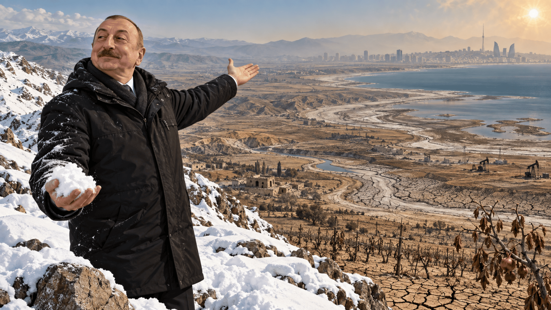 Le président azerbaïdjanais ne voit aucun effet grave au changement climatique, mais un rapport de l'ONU affirme le contraire